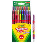 Crayola Twistables Crayons (24ct), Special Effects Crayons, No Sharpening Coloring Supplies
