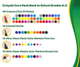 Crayola Art Supplies Set (80ct), Crayons, Markers & Colored Pencils, Coloring Supplies for Classrooms & Teachers
