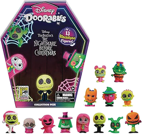 Disney Doorables Nightmare Before Christmas Mystery Figure 13-Pack (Blacklight Series Collection)
