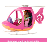 Barbie Pink Passport Kenya Adventure dolls and helicopter playset