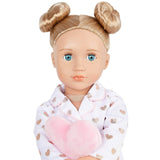 Our Generation Serenity 18-inch slumber party doll with heart pajamas