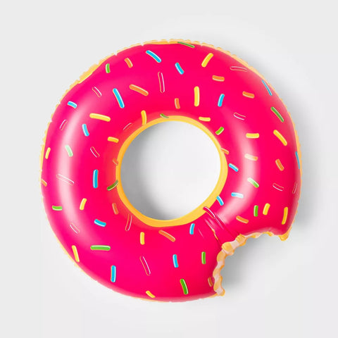 The Strawberry Donut Pool Float