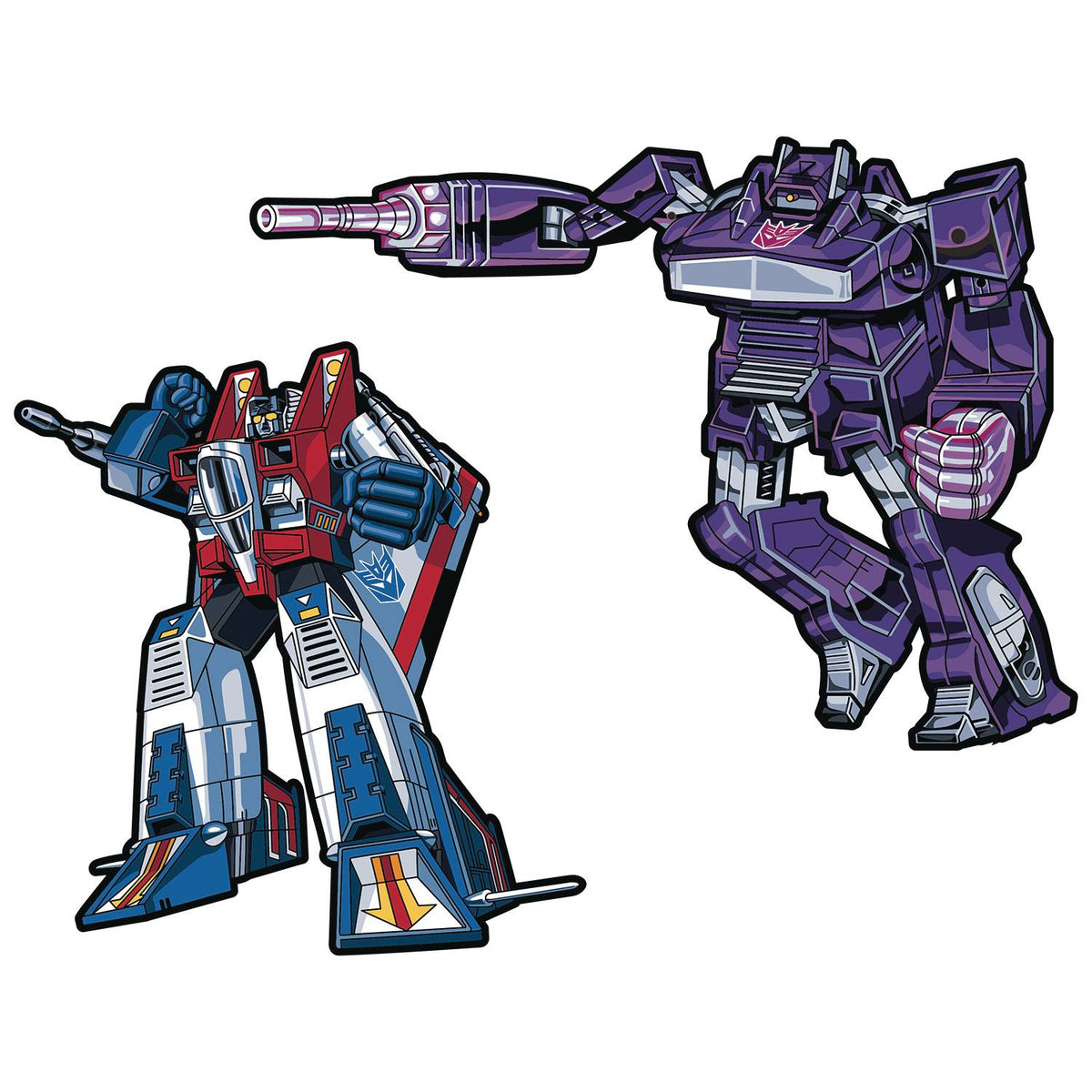 Transformers: Shockwave & Starscream Retro Pin – Pooky Toys