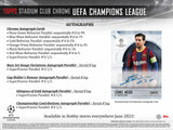 2020/21 Topps UEFA Stadium Club Chrome Soccer Hobby Box